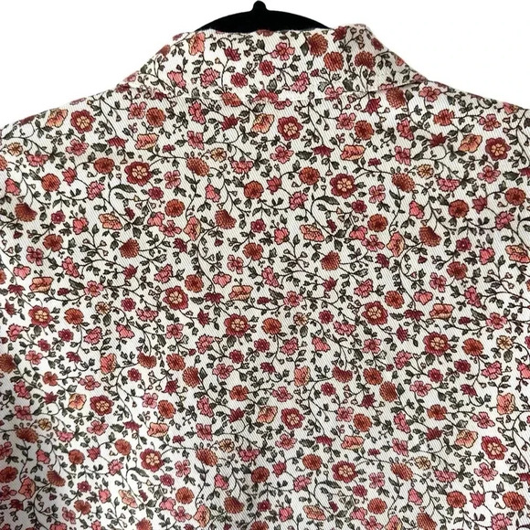 NWOT | UTILITY JACKET COTTON CANVAS FLORAL BARN COAT | XS/SM - Picture 7 of 15